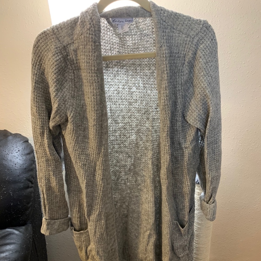 Large grey cardigan